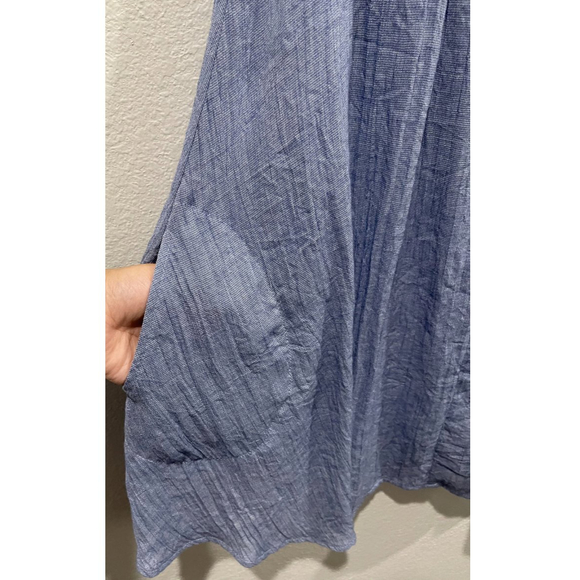 THML Blue Sleeveless A-Line Mini Dress - Picture 3 of 6